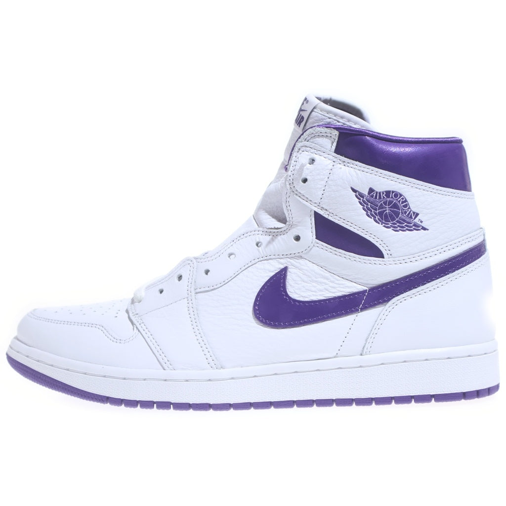 NIKE(ナイキ) WMNS AIR JORDAN 1 HIGH OG COURT PURPLE エアジョーダン 1 コートパープル ハイカットスニーカー ホワイト/パープル US11.5/28.5cm CD0461-151