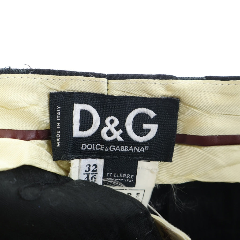 DOLCE & GABBANA(ドルチェアンドガッバーナ) イタリア製 セットアップスーツ テーラードジャケット センタープレス ストレート スラックス パンツ ブラック