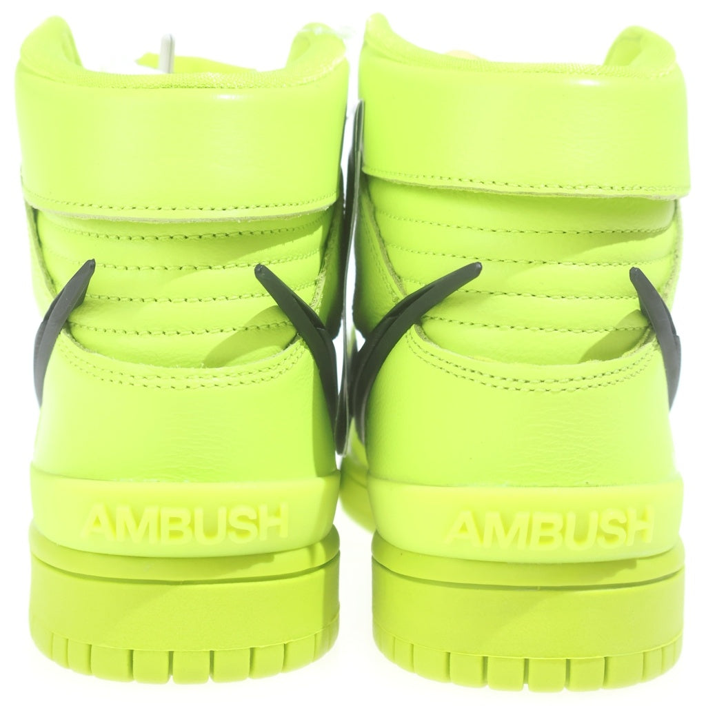NIKE(ナイキ) ×AMBUSH DUNK HIGH FLASH LIME アンブッシュ ダンク フラッシュライム ハイカットスニーカー レディース イエロー US6/24cm CU7544-300