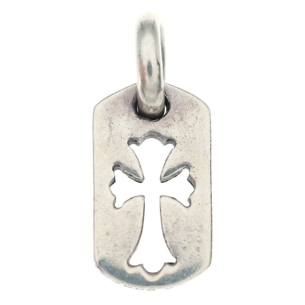 CHROME HEARTS(クロムハーツ) DT TNY CO CRS タイニーカットアウトクロスドッグタグ チャーム ペンダントトップ シルバー BCA252