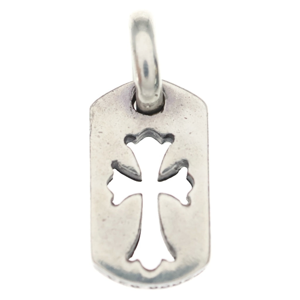 CHROME HEARTS(クロムハーツ) DT TNY CO CRS タイニーカットアウトクロスドッグタグ チャーム ペンダントトップ シルバー BCA252