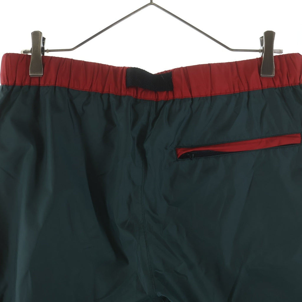 Sacai サカイ 21AW ×UNDERCOVER アンダーカバー ナイロン ベルト付き ツートントラックパンツ ブラック/グリーン 21-0388S Sacai(サカイ) 21AW ×UNDERCOVER アンダーカバー ナイロン ベルト付き