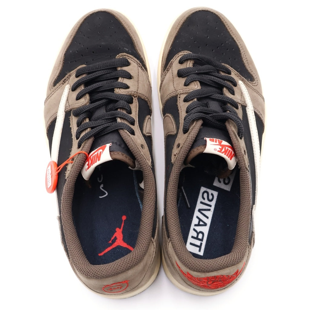 NIKE(ナイキ) ×TRAVIS SCOTT AIR JORDAN 1 LOW OG SP-T トラヴィススコット エアジョーダン ローカットスニーカー ブラウン US9.5/27.5cm CQ4277-001