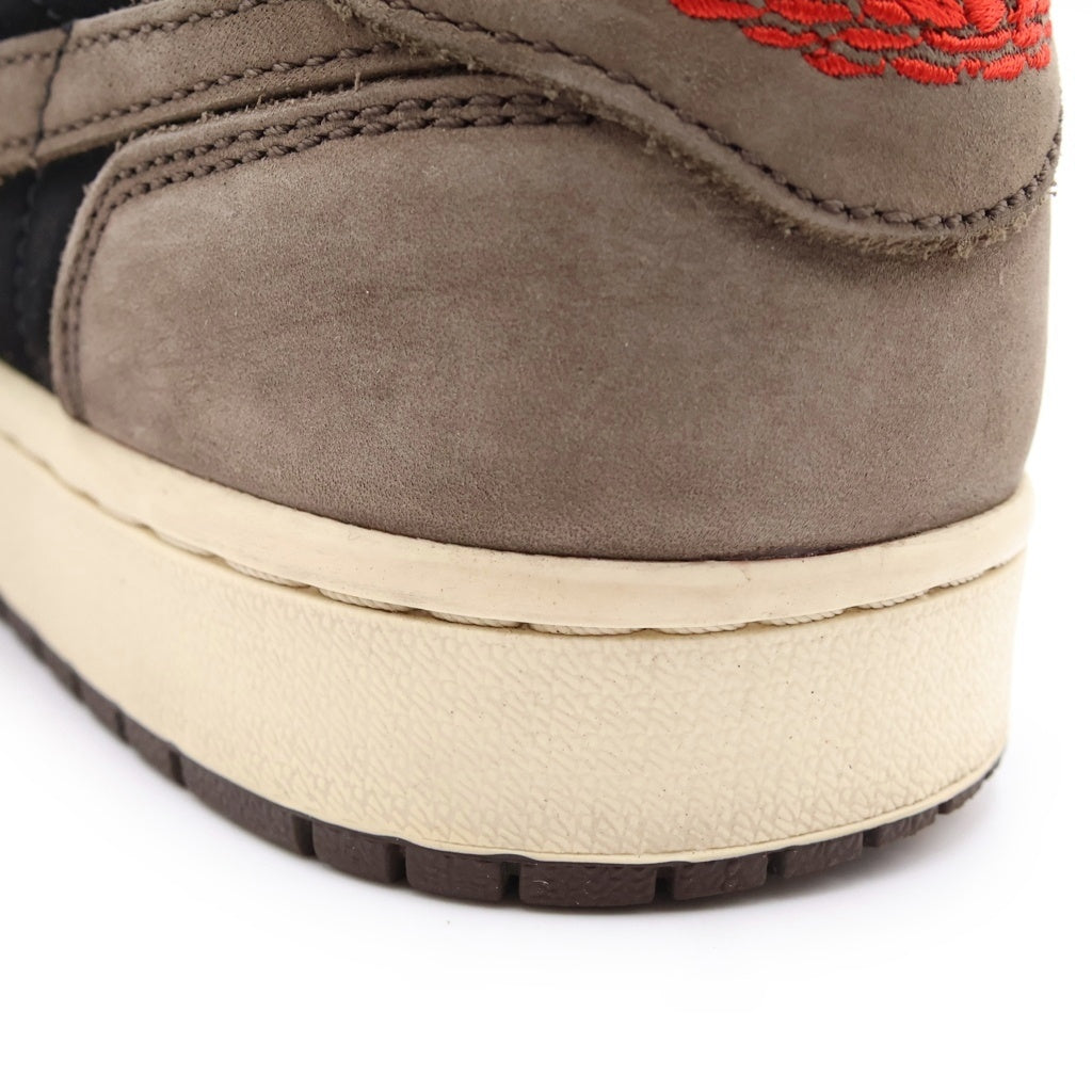 NIKE(ナイキ) ×TRAVIS SCOTT AIR JORDAN 1 LOW OG SP-T トラヴィススコット エアジョーダン ローカットスニーカー ブラウン US9.5/27.5cm CQ4277-001