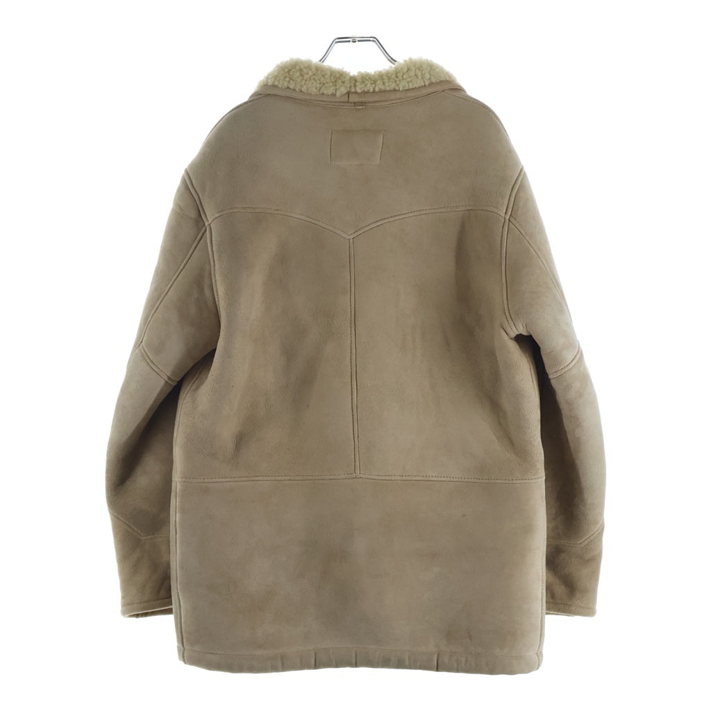 GOODENOUGH(グッドイナフ) 90S VINTAGE 2ND ヴィンテージ セカンド シープスキンレザー ムートンコート ジャケット ベージュ