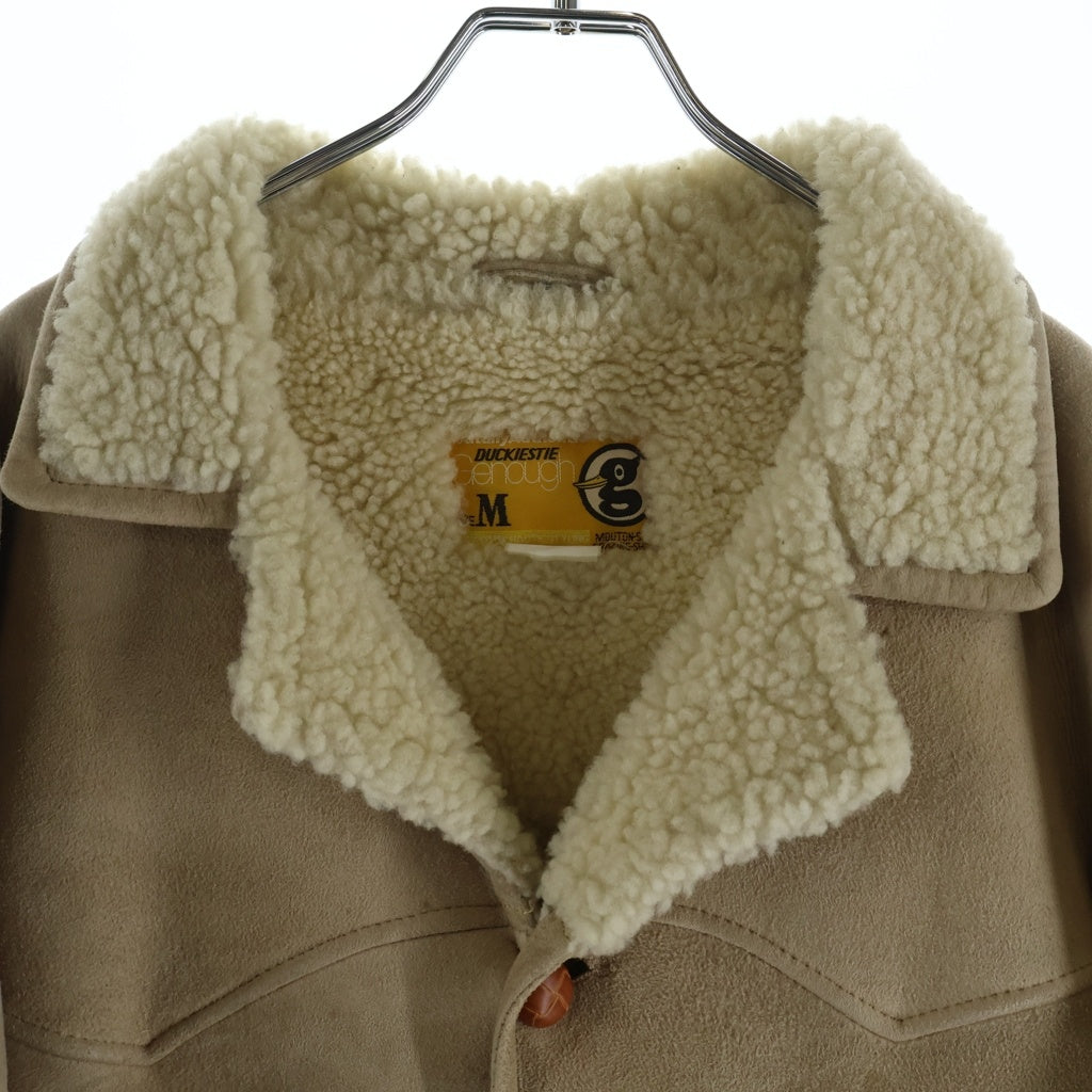 GOODENOUGH(グッドイナフ) 90S VINTAGE 2ND ヴィンテージ セカンド シープスキンレザー ムートンコート ジャケット ベージュ