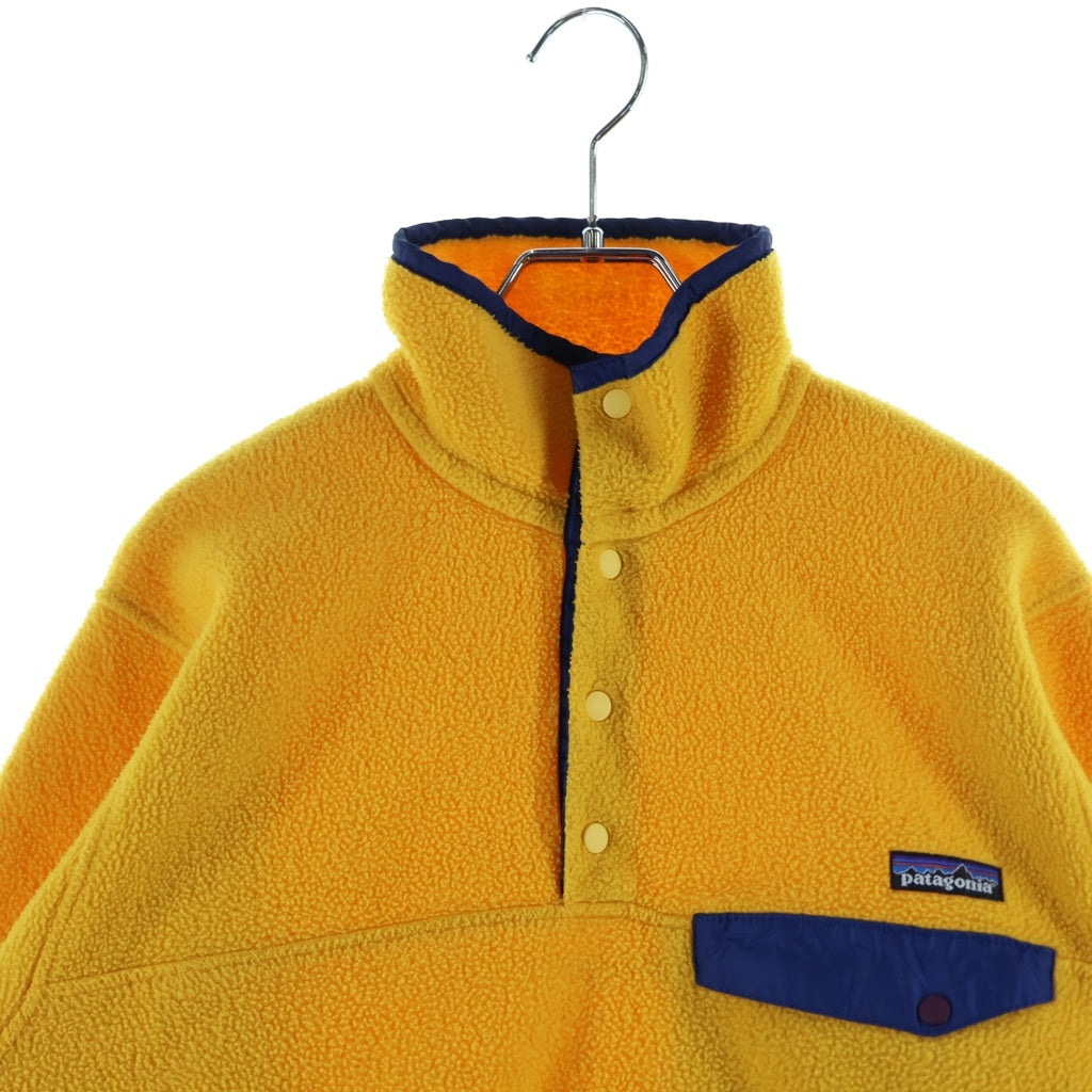 PATAGONIA(パタゴニア) 90S VINTAGE SYNCHILLA ヴィンテージ シンチラ USA製 ハーフスナップ フリースジャケット イエロー 10464