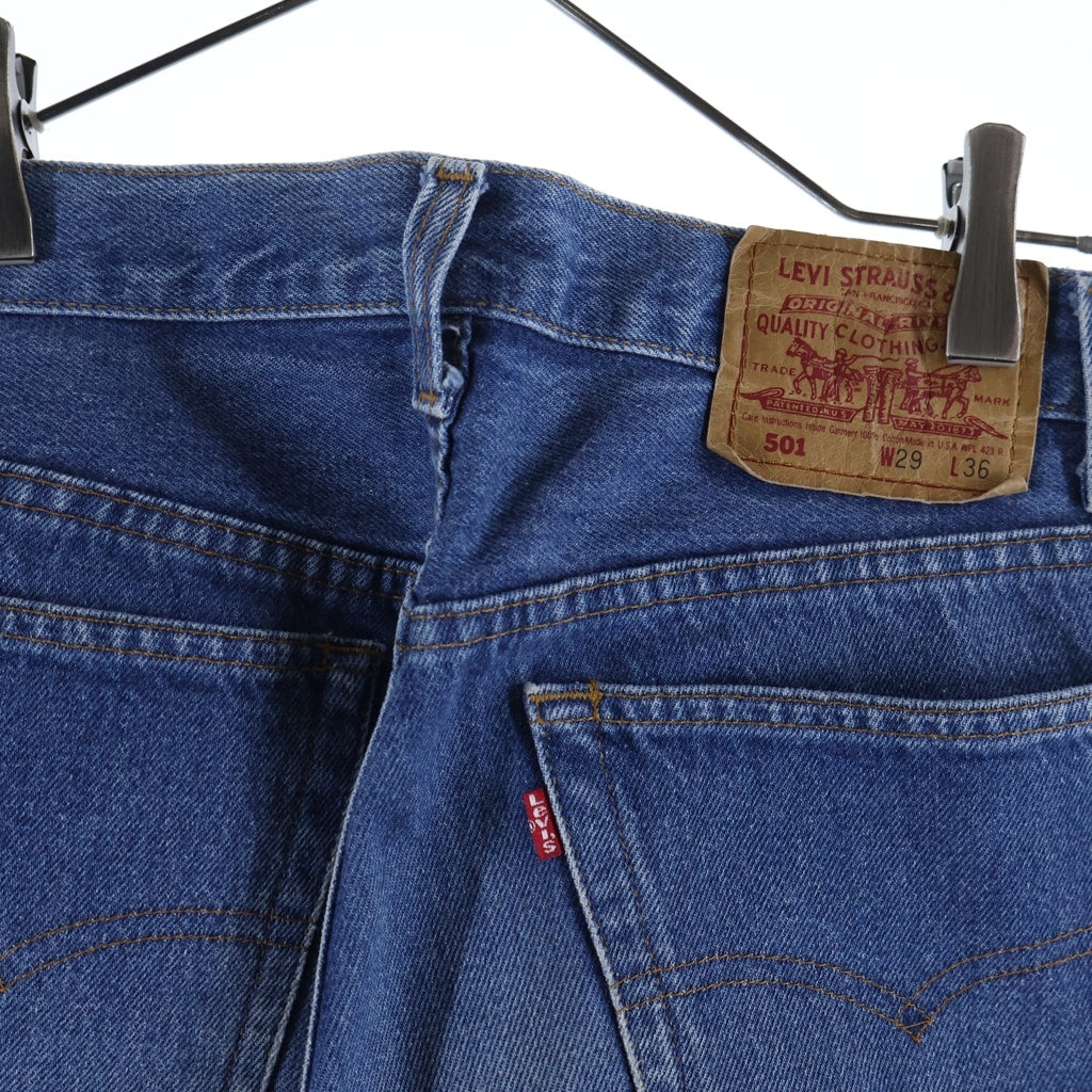 Levi's(リーバイス) 90S VINTAGE 501 USA製 ボタン裏555 ボタンフライデニムパンツ ジーンズ インディゴ
