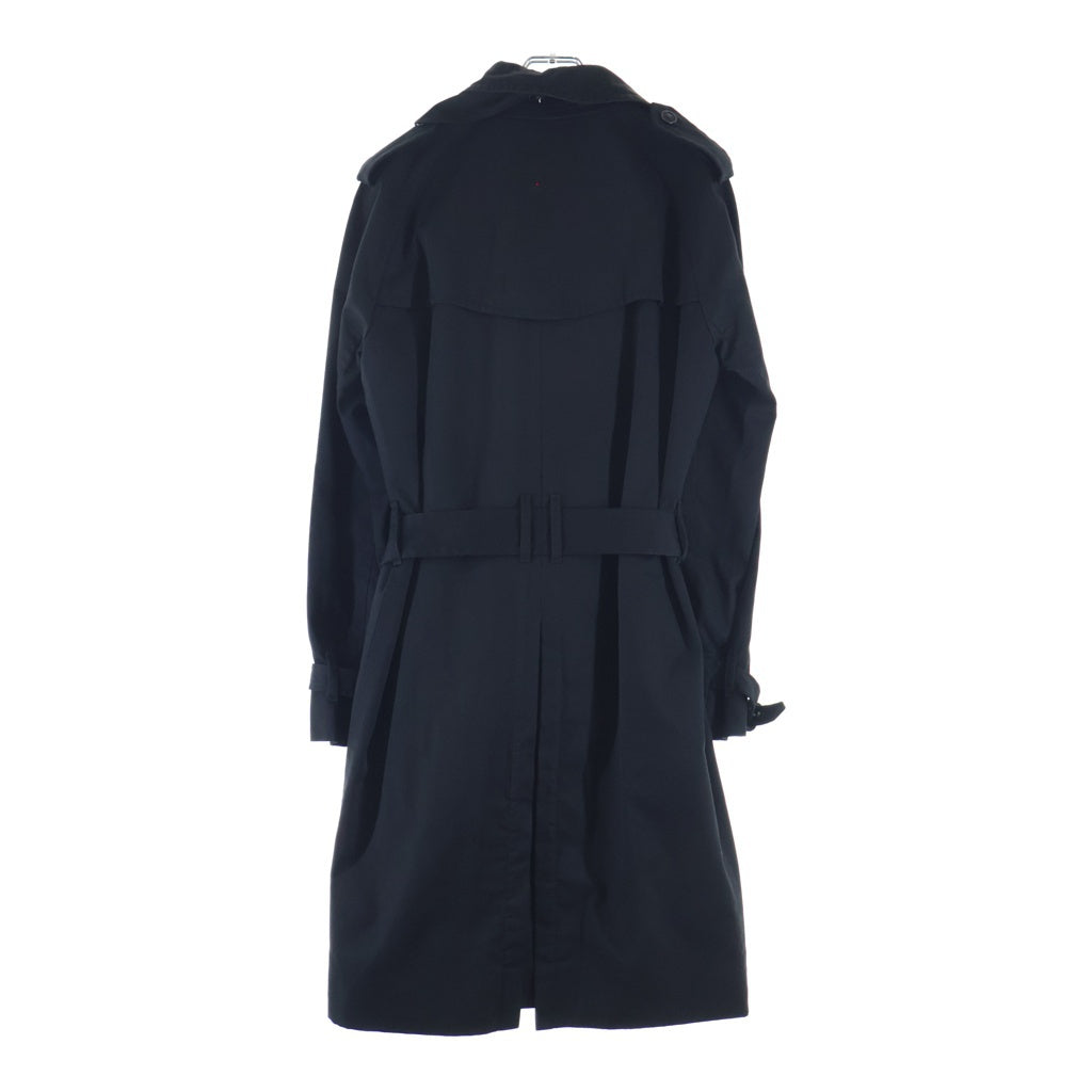 SAINT LAURENT PARIS(サンローランパリ) 13AW 裏地チェック コットンギャバジン トレンチコート ブラック 323875 Y821B