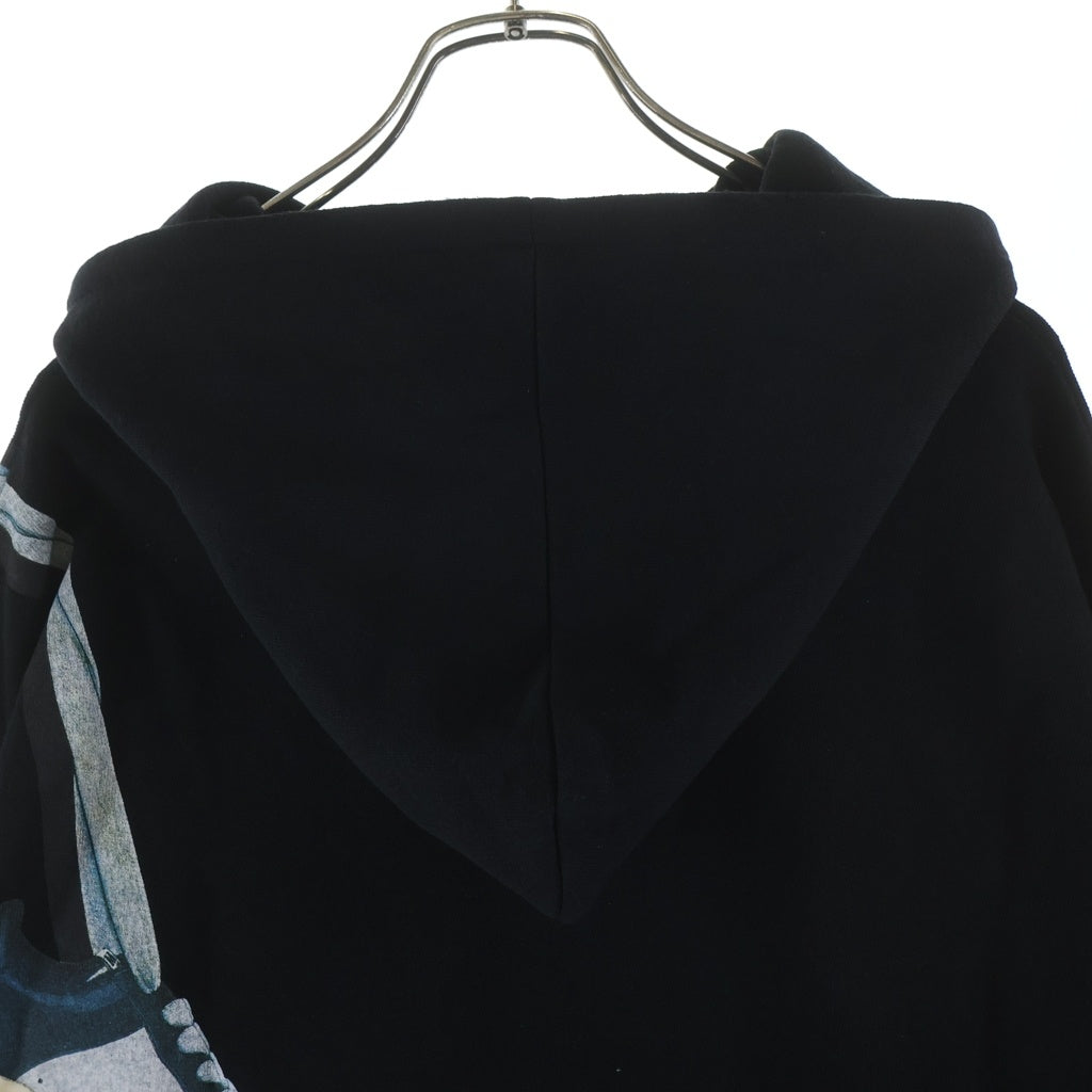 TALKING ABOUT THE ABSTRACTION(トーキング アバウト ザ アブストラクション) 25SS ×メゾンミハラヤスヒロ ハングオンショルダー プルオーバーパーカー フーディー ブラック NPT-MMYP-002