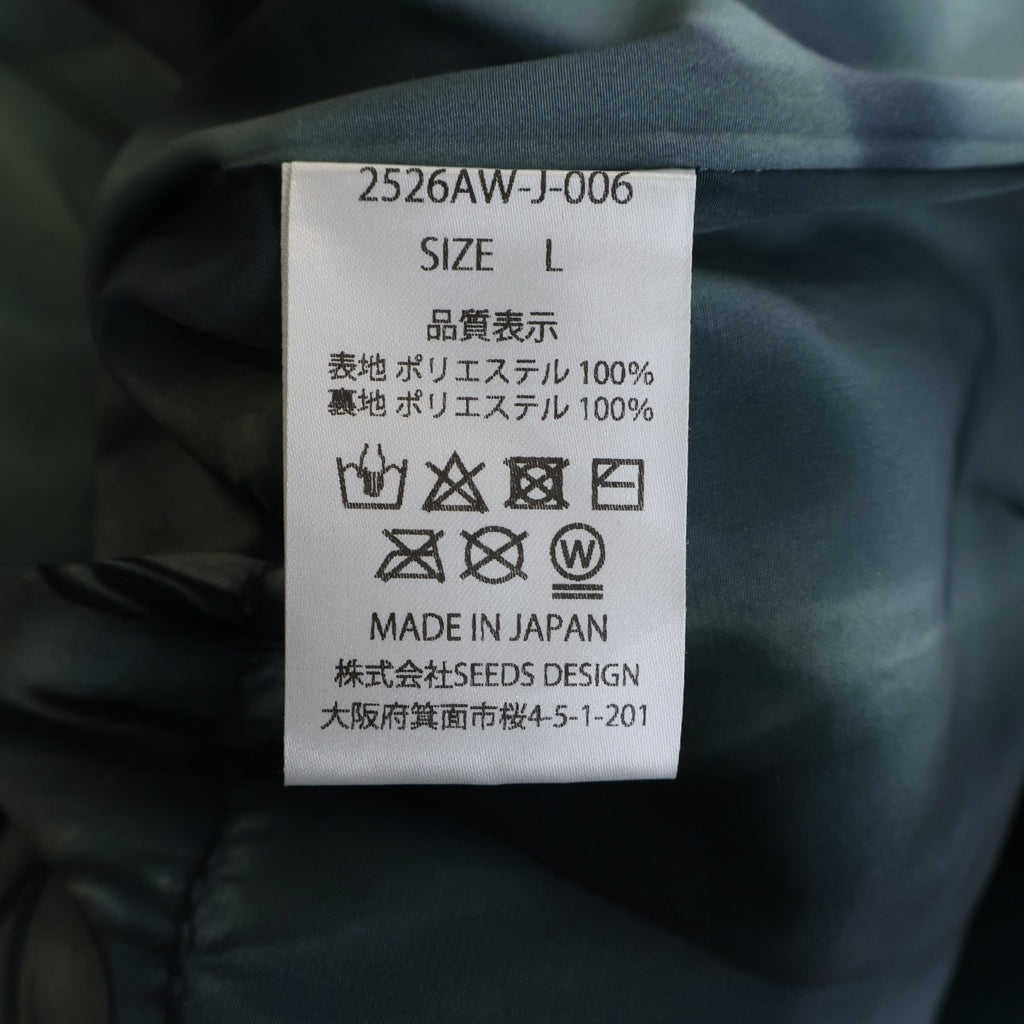 TALKING ABOUT THE ABSTRACTION(トーキング アバウト ザ アブストラクション) 25AW N3B PRINT PADDET JKT プリント パデッド フーデッドジップアップジャケット インディゴ 2526AW-J-006
