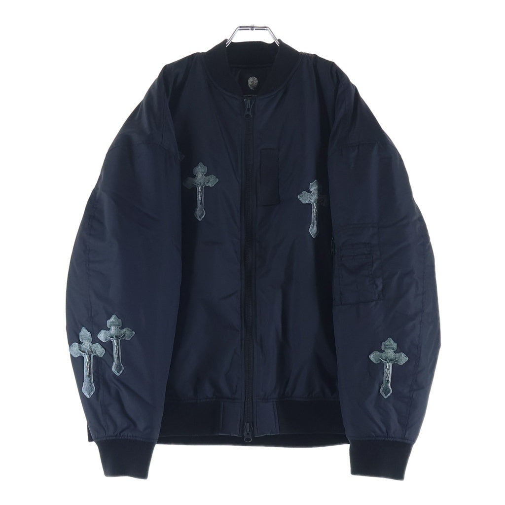 TALKING ABOUT THE ABSTRACTION(トーキング アバウト ザ アブストラクション) 25AW 3D CROSS PW MA-1 3Dクロス パファー ボンバージャケット ブラック 2526AW-J-005