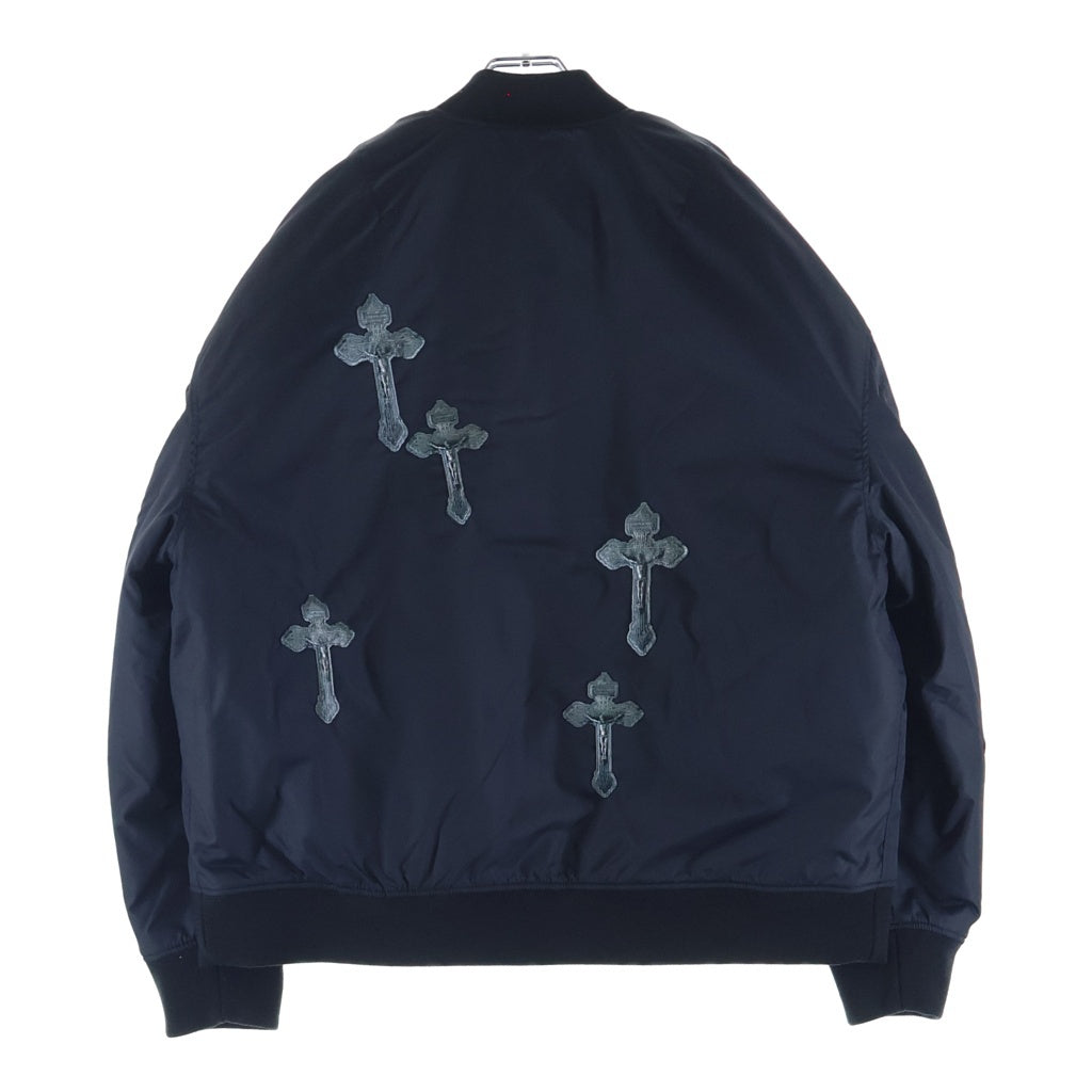 TALKING ABOUT THE ABSTRACTION(トーキング アバウト ザ アブストラクション) 25AW 3D CROSS PW MA-1 3Dクロス パファー ボンバージャケット ブラック 2526AW-J-005