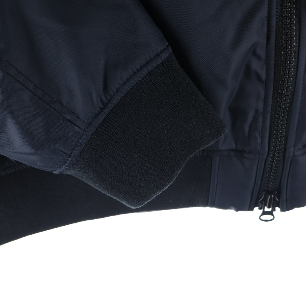 TALKING ABOUT THE ABSTRACTION(トーキング アバウト ザ アブストラクション) 25AW 3D CROSS PW MA-1 3Dクロス パファー ボンバージャケット ブラック 2526AW-J-005
