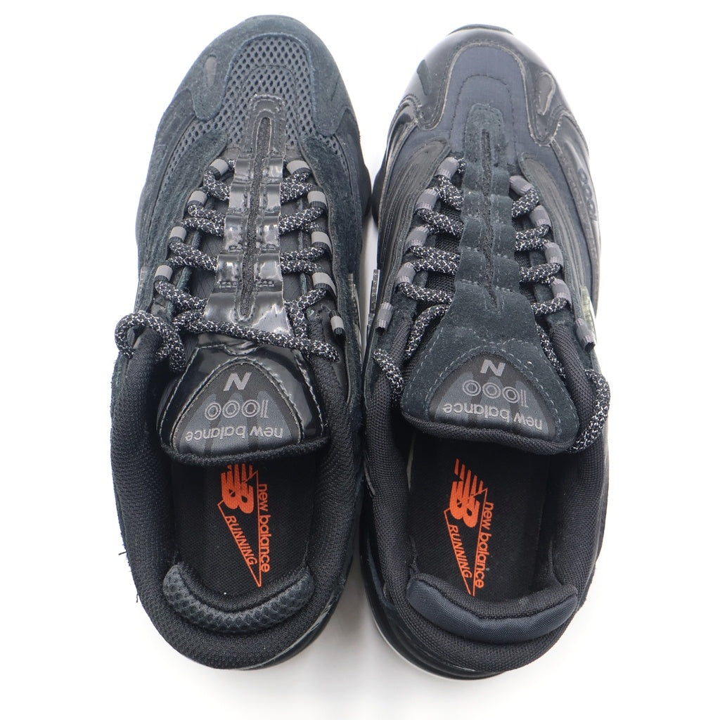 New Balance(ニューバランス) M100BBE BEAMS別注 エナメル切り替え ローカットスニーカー ブラック