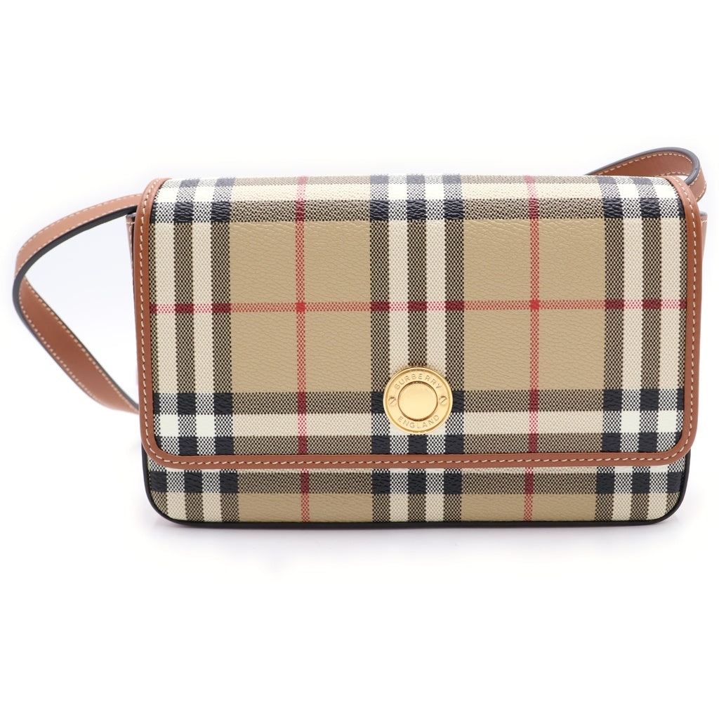 BURBERRY(バーバリー) HAMPSHIRE ハンプシャー ノバチェック ゴールド金具 ショルダーバック ベージュ 8070421 レディース