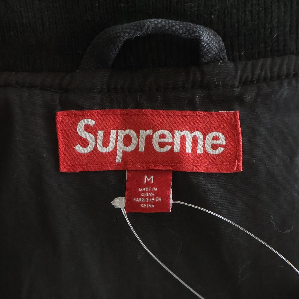 SUPREME(シュプリーム) 26SS Flag Quilted Hooded Work Jacket フラッグ キルテッド フーデッド ワークジャケット ブラック