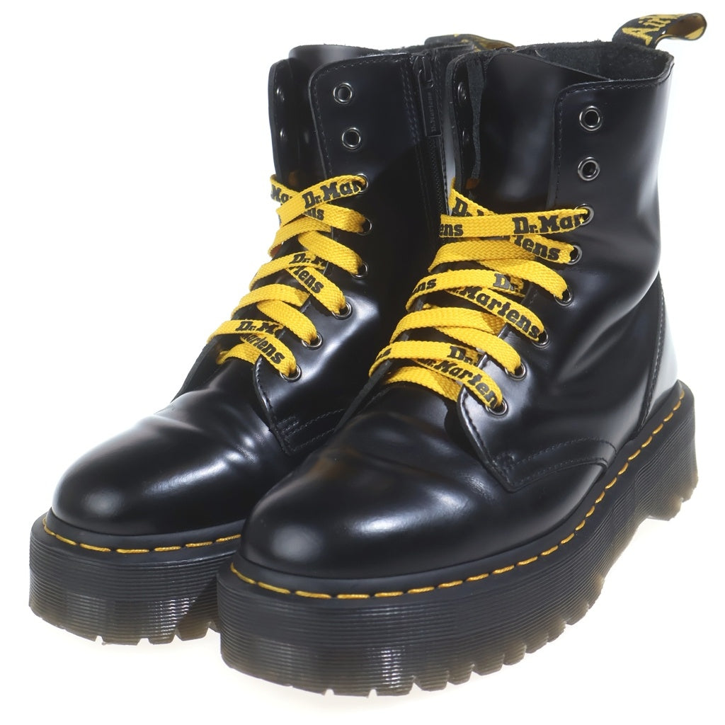 Dr.Martens(ドクターマーチン) JADON ジェイドン 8ホール サイドジップ レースアップ レザー ブーツ シューズ ブラック