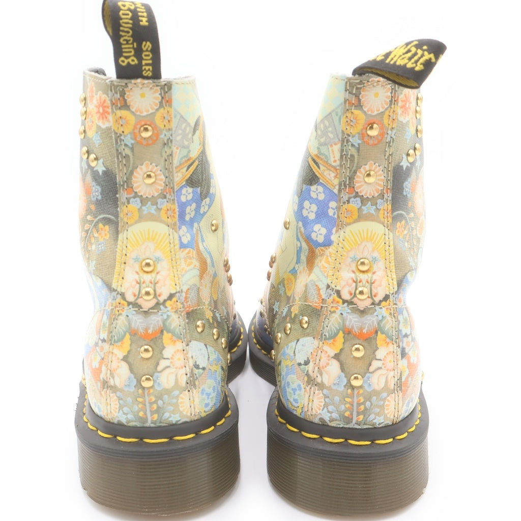 Dr.Martens(ドクターマーチン) 1460 PASCAL EASTERN ART パスカル イースタン アート 浮世絵 スタッズデザイン レザー レースアップ ブーツ マルチ
