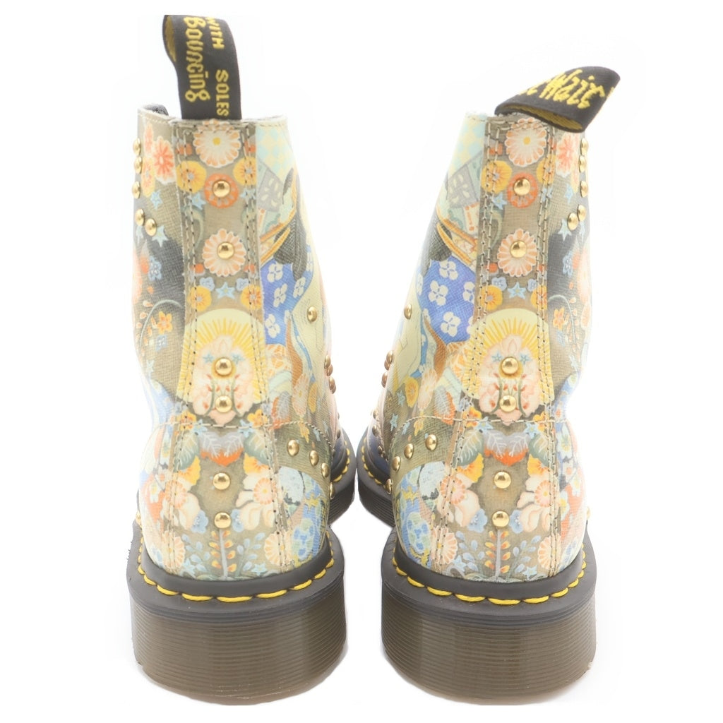 Dr.Martens(ドクターマーチン) 1460 PASCAL EASTERN ART パスカル イースタン アート 浮世絵 スタッズデザイン レザー レースアップ ブーツ マルチ