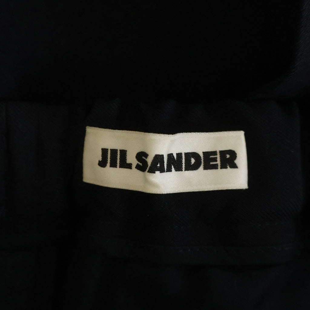 JIL SANDER(ジルサンダー) R-PRIAMO S.20 TROUSERS STORM プリアモ トラウザーズ ストーム イージー スラックス パンツ ブラック JSMP311331