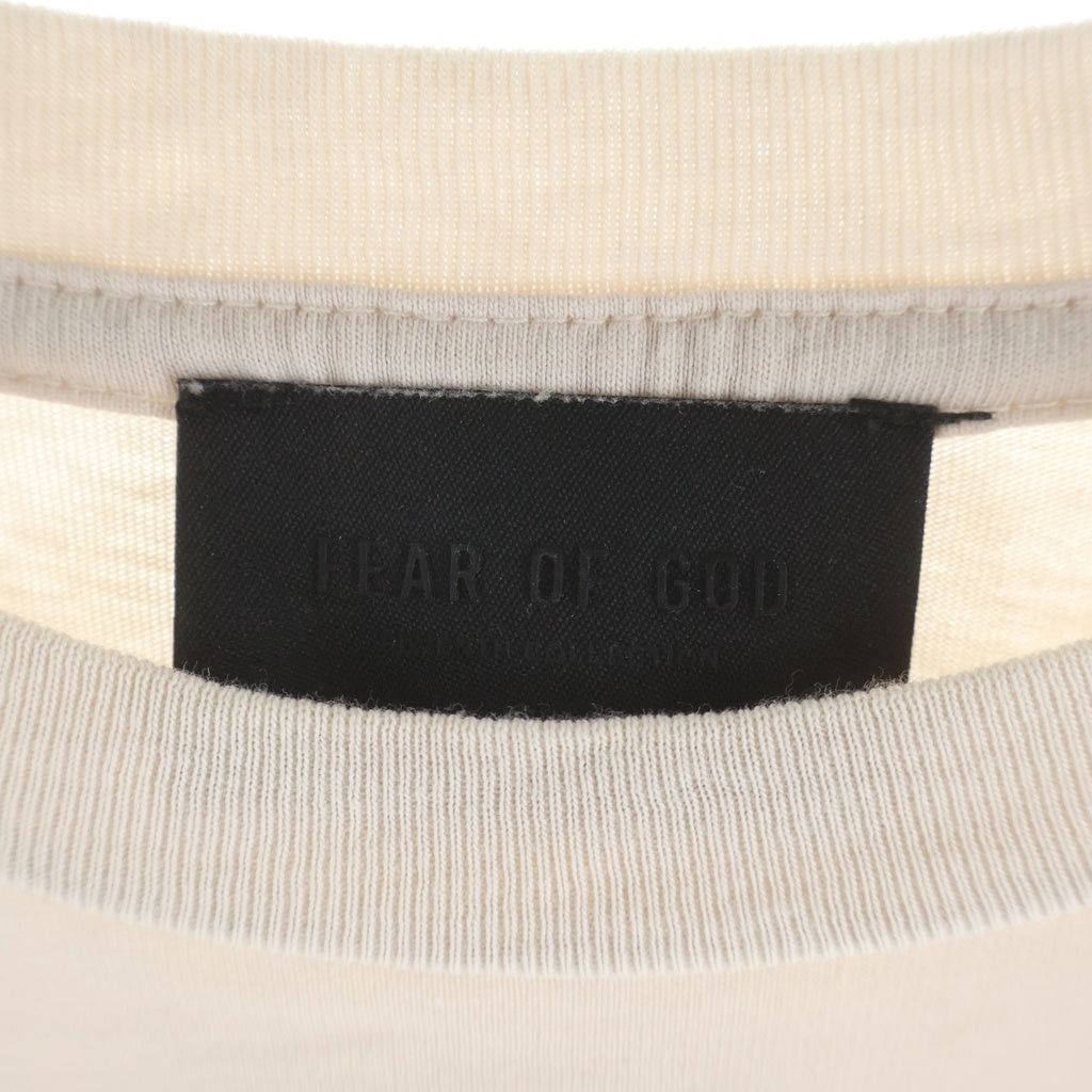 FEAR OF GOD(フィアオブゴッド) 21SS 7TH COLLECTION FG TEE フロントロゴ クルーネックTシャツ カットソー ホワイト FG50-025CTJ