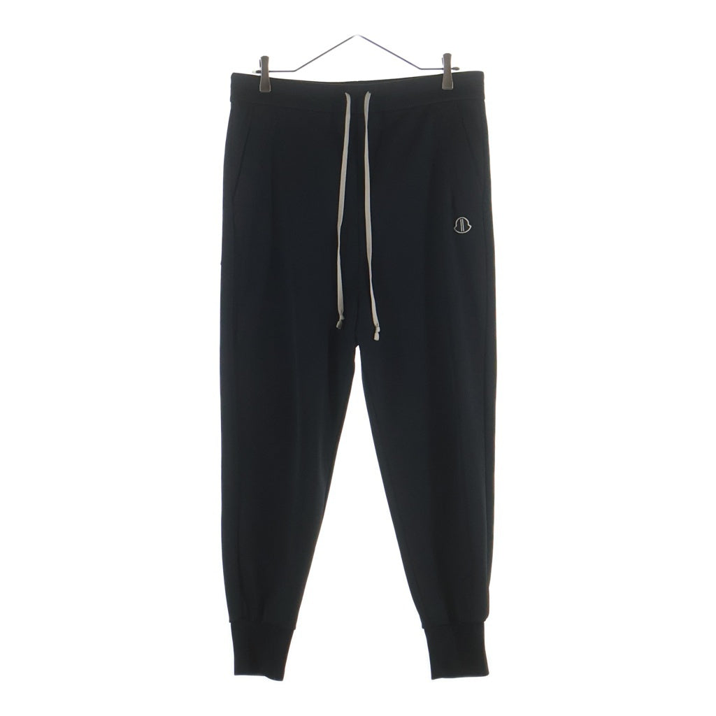 MONCLER(モンクレール) 20AW ×RICK OWENS PANTALONE JERSEY BOTTOMS リックオウエンス パンタローネ ジャージー ロゴパッチドローコードボトムス トラックパンツ F209N8H70200 C8040