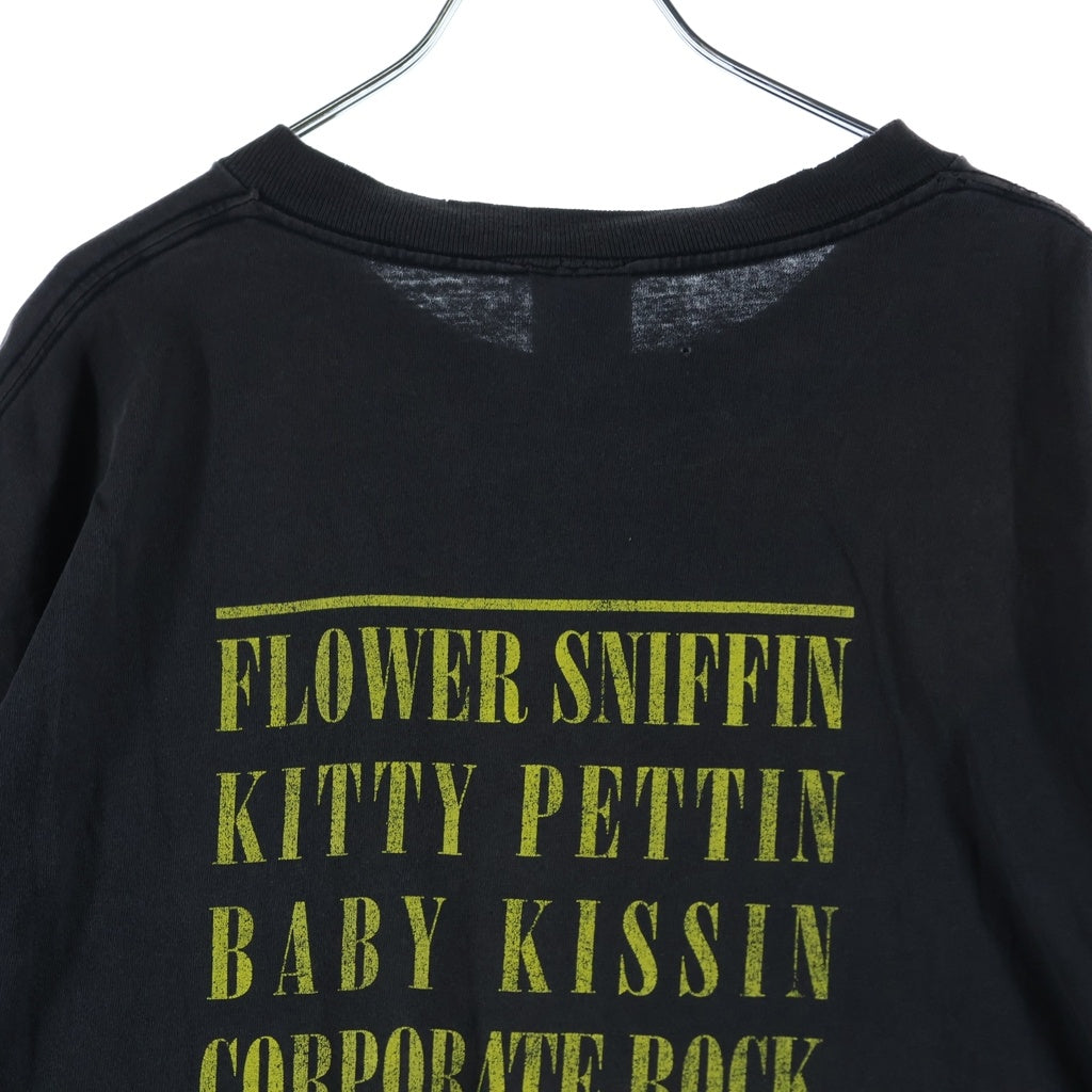 VINTAGE(ヴィンテージ) 00S VINTAGE NIRVANA Y2K SMILE DELTA ヴィンテージ ニルヴァーナ スマイル 両面プリント クルーネック 半袖Tシャツ カットソー ブラック