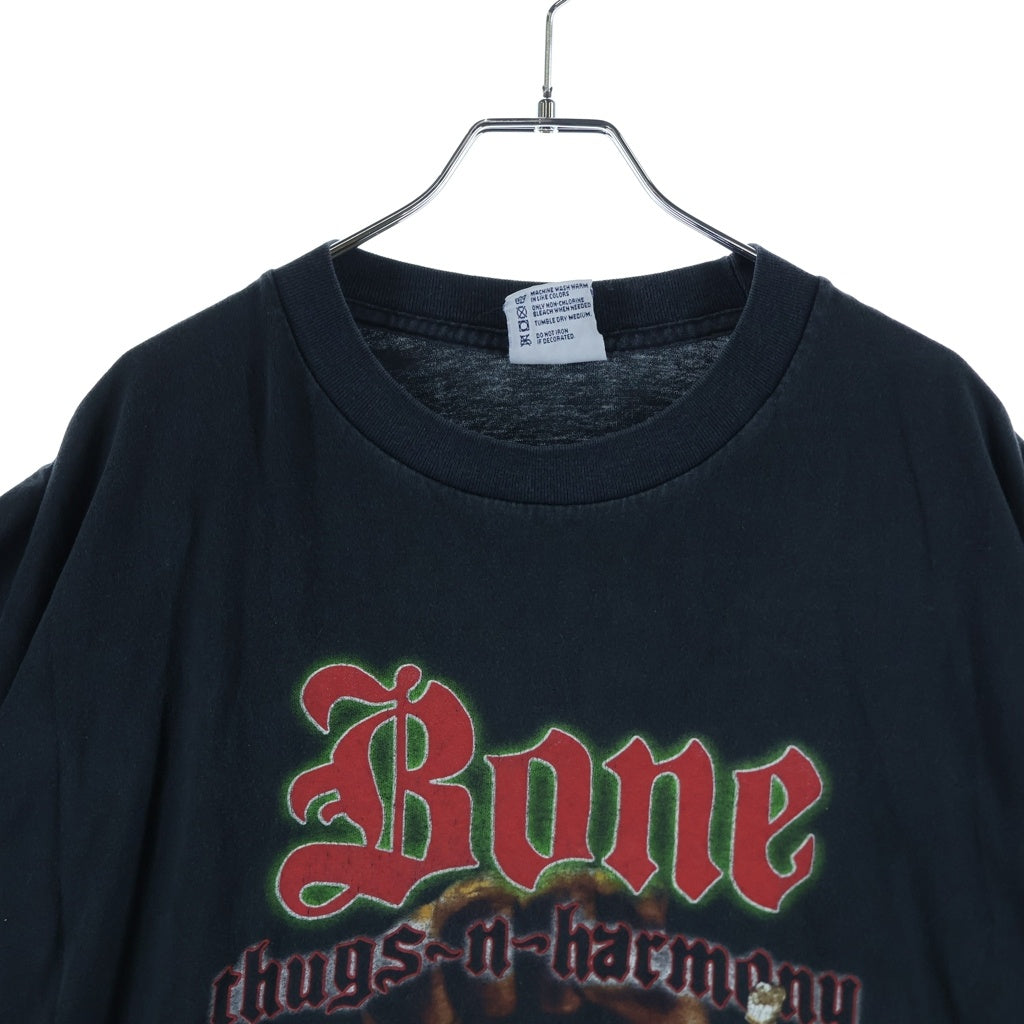 VINTAGE(ヴィンテージ) 90S VINTAGE BONE THUGS-N-HARMONY ART OF WAR AERO ヴィンテージ USA製 ボーンサグスンハーモニー 両面プリント クルーネック 半袖Tシャツ カットソー ブラック