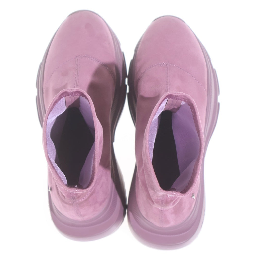 YELLO(イエロ) CIOCCOLATA SINGLE SNEAKER SHORT BOOTS チョッコラータ シングル スニーカー ショート ブーツ レディース ピンク