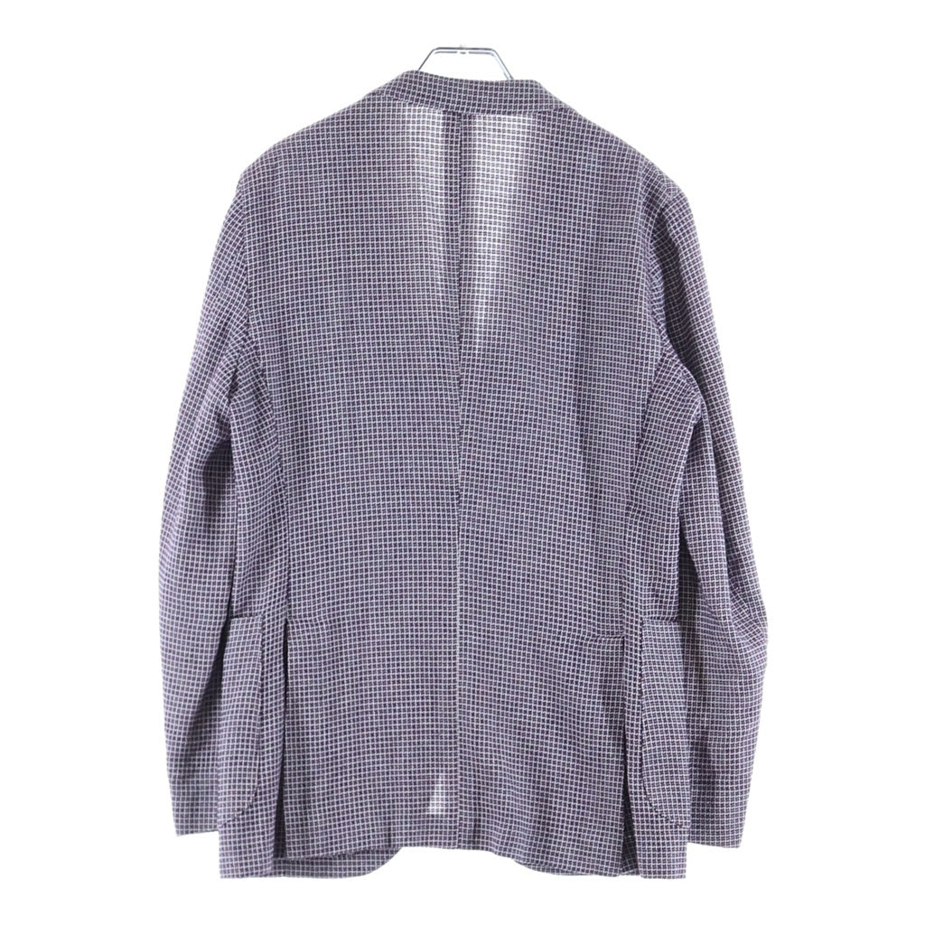 BOGLIOLI(ボリオリ) チェックジャガード テーラードジャケット レッド N2902E / 50 K JACKET