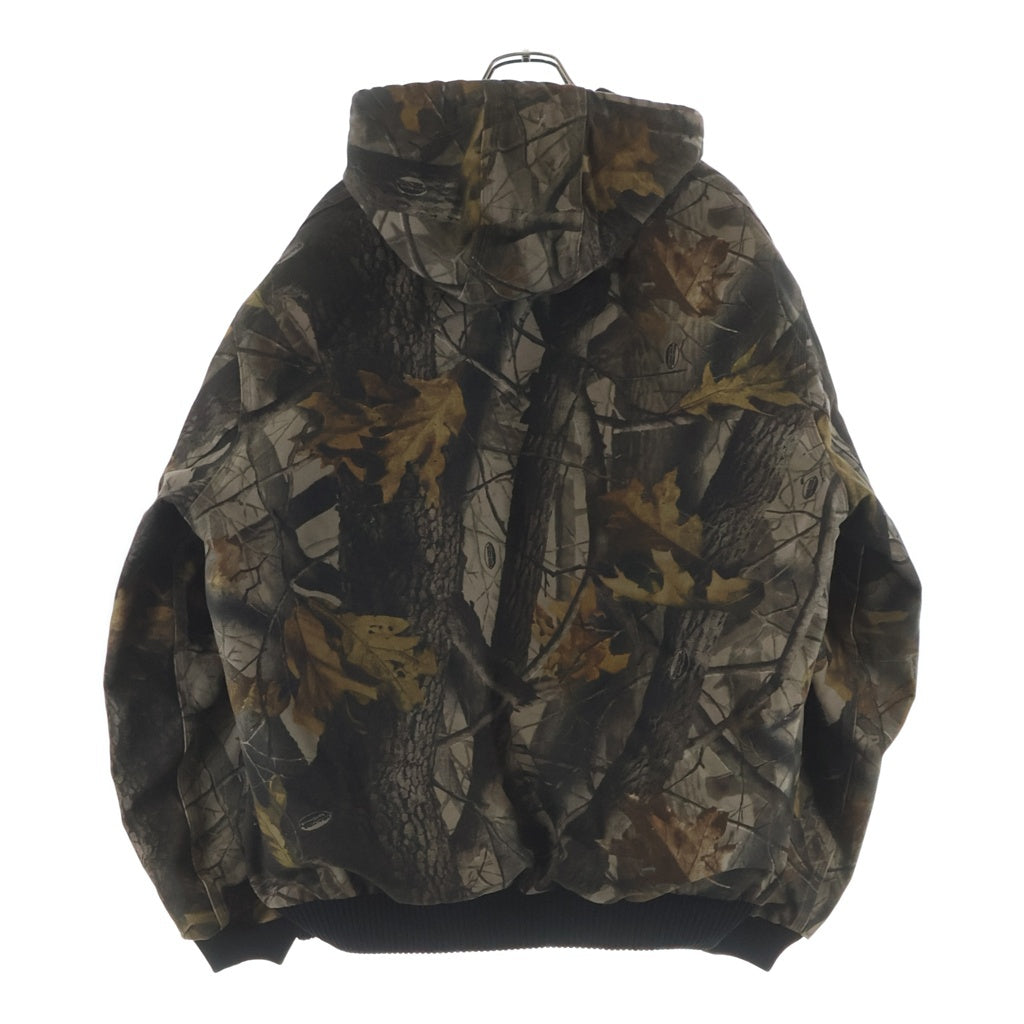 CARHARTT(カーハート) CAMOUFLAGE ACTIVE JACKET リアルツリーカモ ジップアップ キルティングフーデッドジャケット ブラウン J143CMO