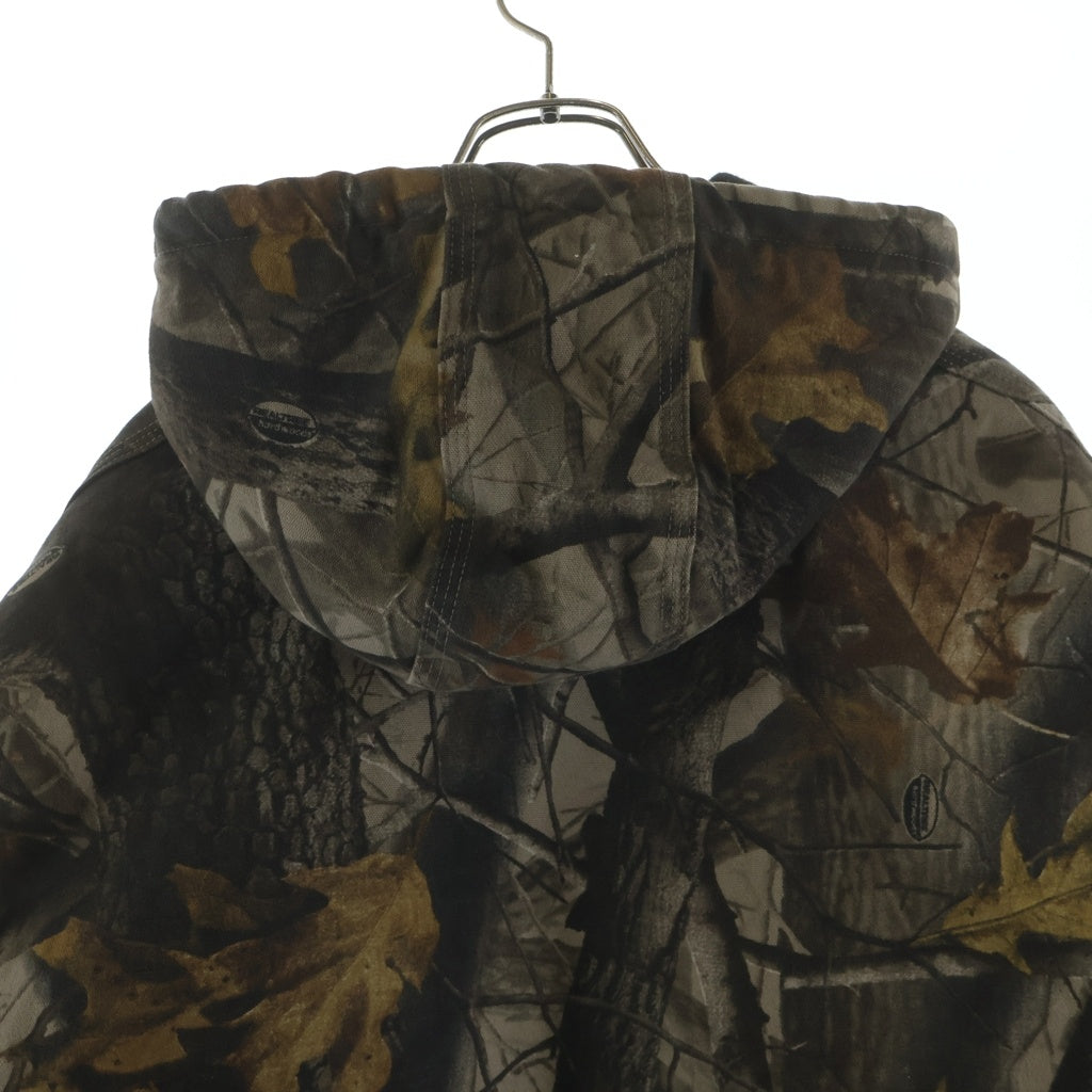 CARHARTT(カーハート) CAMOUFLAGE ACTIVE JACKET リアルツリーカモ ジップアップ キルティングフーデッドジャケット ブラウン J143CMO