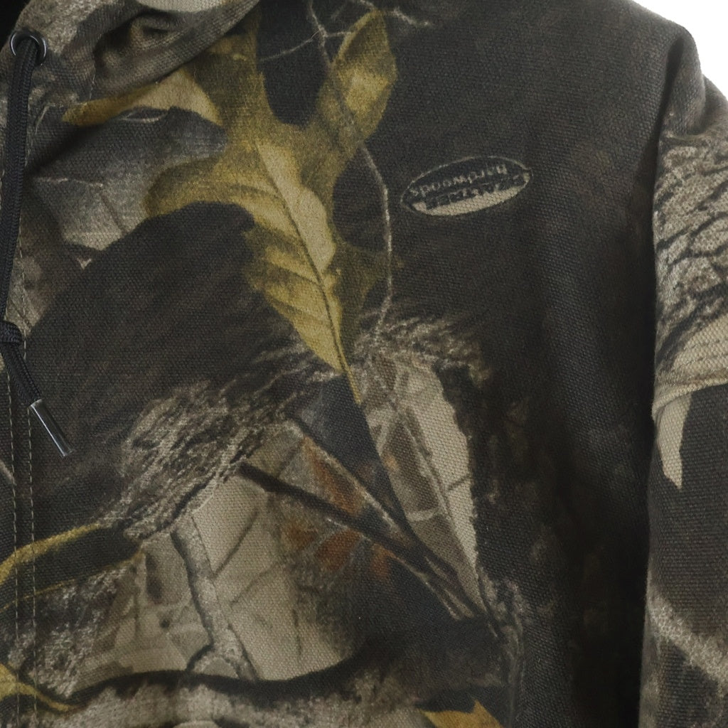 CARHARTT(カーハート) CAMOUFLAGE ACTIVE JACKET リアルツリーカモ ジップアップ キルティングフーデッドジャケット ブラウン J143CMO