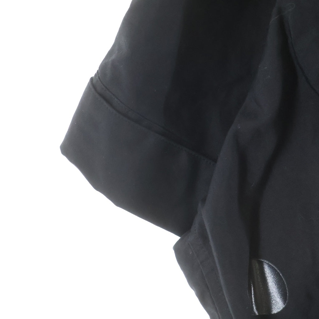 Y's(ワイズ) 100/2 BROAD DOT PIGMENT PRINT BLOUSE ブロード ドット ピグメント プリント ブラウス 半袖シャツ レディース ブラック YQ-B05-025