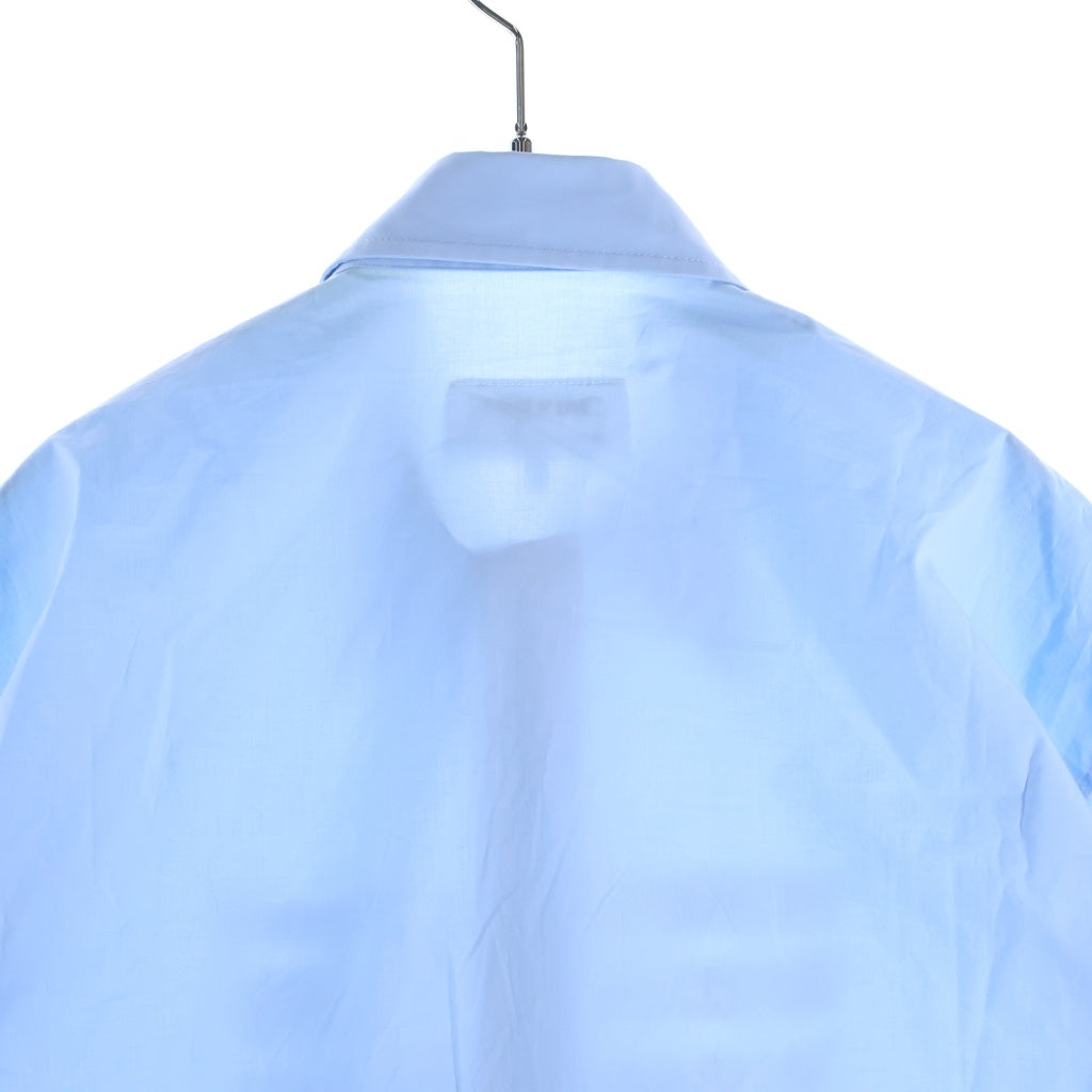 MM6 Maison Margiela(エムエムシックスメゾンマルジェラ) フロントロゴプリント コットン 半袖シャツ ブルー SH2DR0004