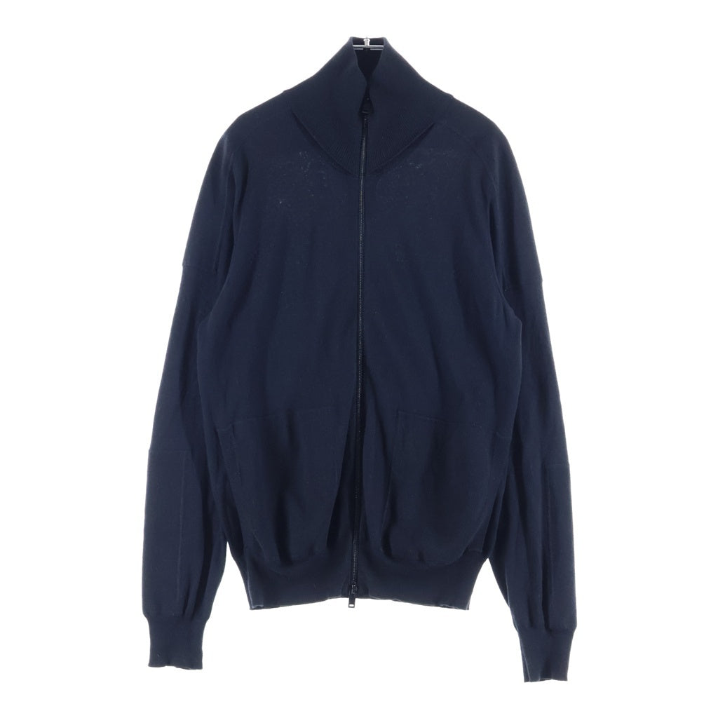 Maison Martin Margiela(メゾンマルタンマルジェラ) カシミヤ混 四つタグ ハイネック ジップアップニット セーター ブラック S30HA0779