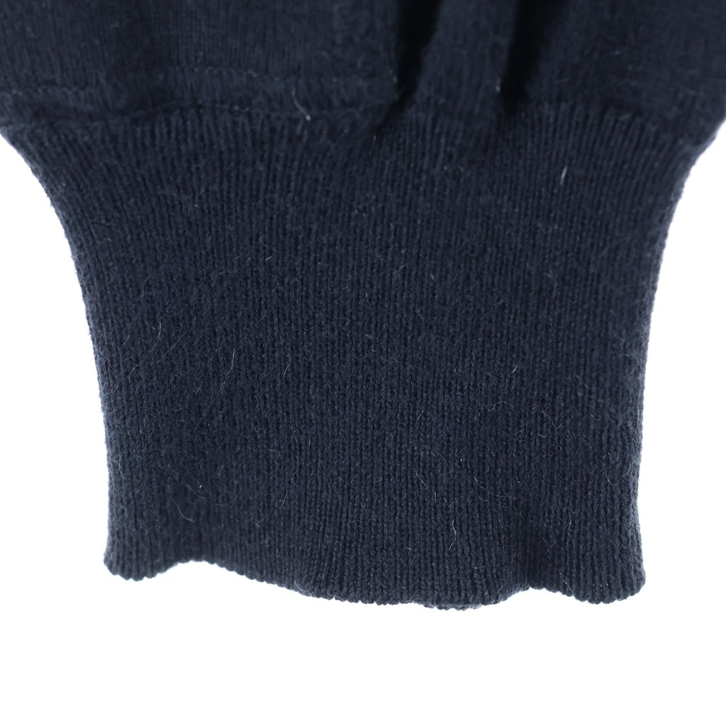Maison Martin Margiela(メゾンマルタンマルジェラ) カシミヤ混 四つタグ ハイネック ジップアップニット セーター ブラック S30HA0779