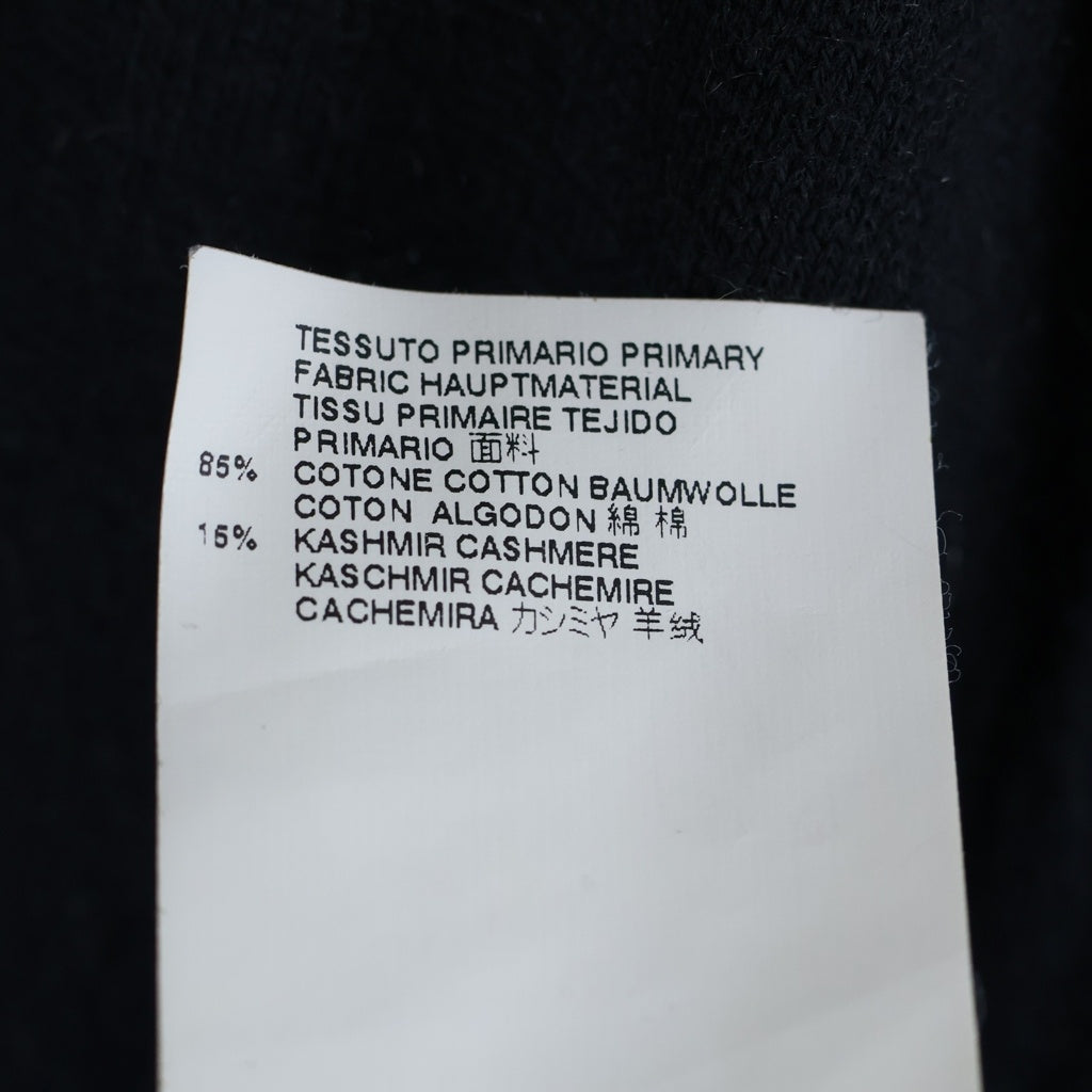 Maison Martin Margiela(メゾンマルタンマルジェラ) カシミヤ混 四つタグ ハイネック ジップアップニット セーター ブラック S30HA0779