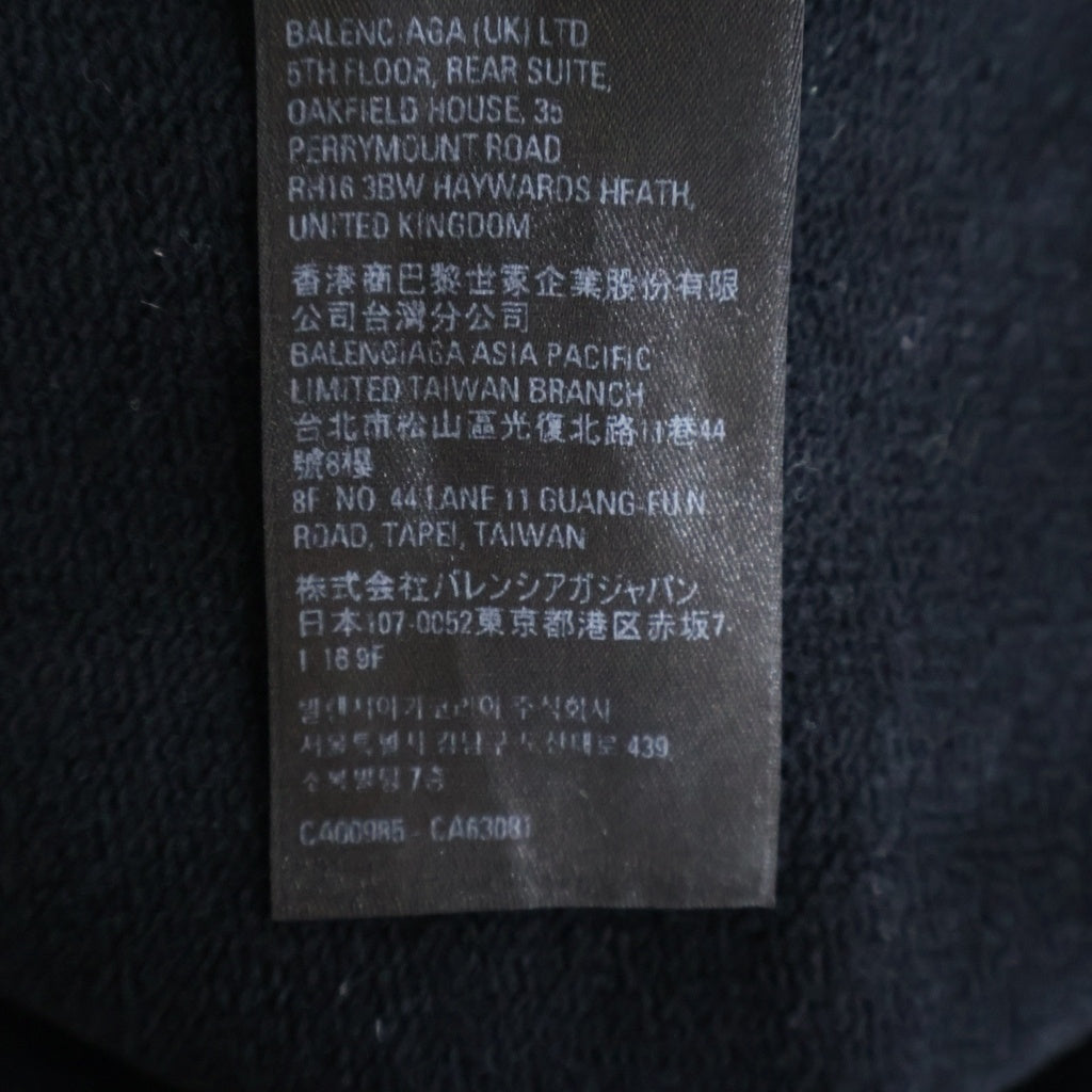 BALENCIAGA(バレンシアガ) 22SS Cities Paris Hoodie シティパリ プルオーバーフーディー パーカー ブラック 674986 TLVL8