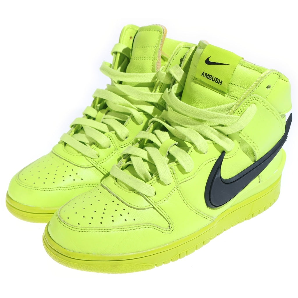NIKE(ナイキ) ×AMBUSH DUNK HIGH FLASH LIME アンブッシュ ダンク フラッシュライム ハイカットスニーカー ライムグリーン US7/25cm CU7544-300