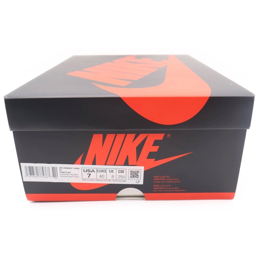 NIKE(ナイキ) AIR JORDAN 1 HIGH 85 BRED エアジョーダン1 85 ブレッド ハイカットスニーカー ブラック/レッド US7/25cm HV6674-067