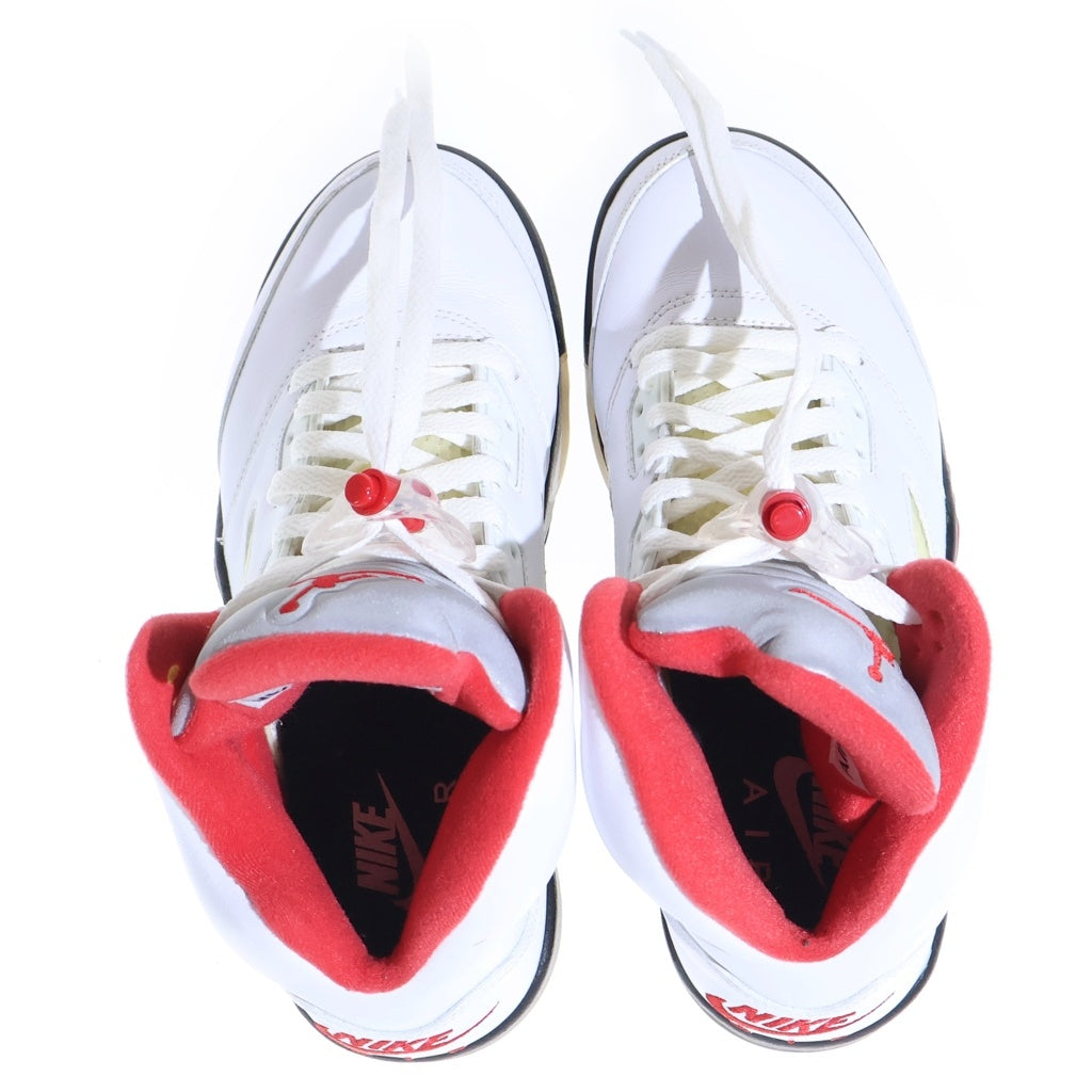NIKE(ナイキ) AIR JORDAN 5 RETRO FIRE RED エアジョーダン5 レトロ ファイヤー レッド/ホワイト US7/25cm DA1911-102