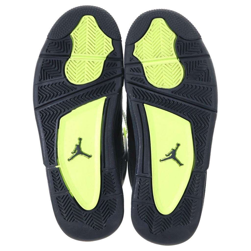 NIKE(ナイキ) AIR JORDAN 4 RETRO SE NEON エアジョーダン4 レトロ ネオン ハイカットスニーカー グレー US7/25cm CT5342-007