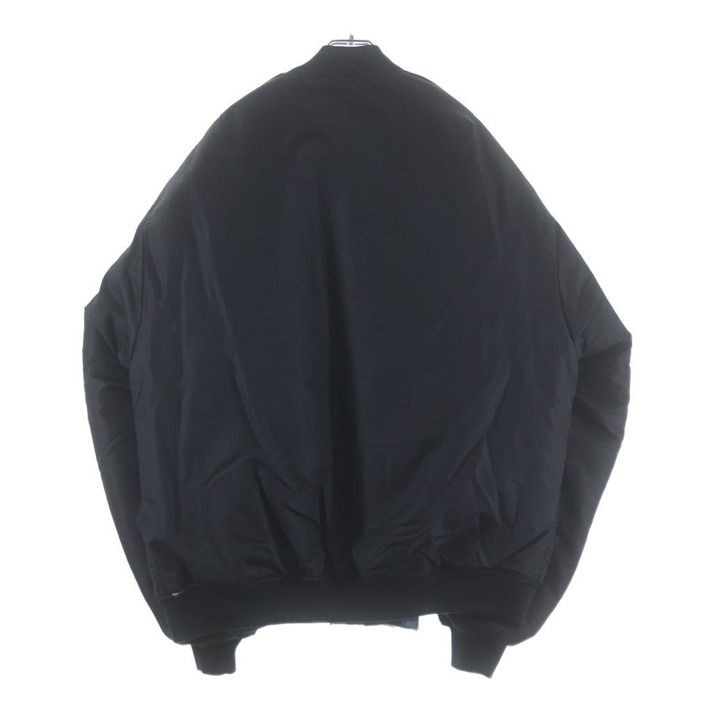 NO BRAND(ノーブランド) MARINA YEE (マリナイー) CUSTOMIZED BOMBER JACKET MA-1 カスタマイズド デニムドッキング ボンバージャケット ブラック/インディゴ 616-37445