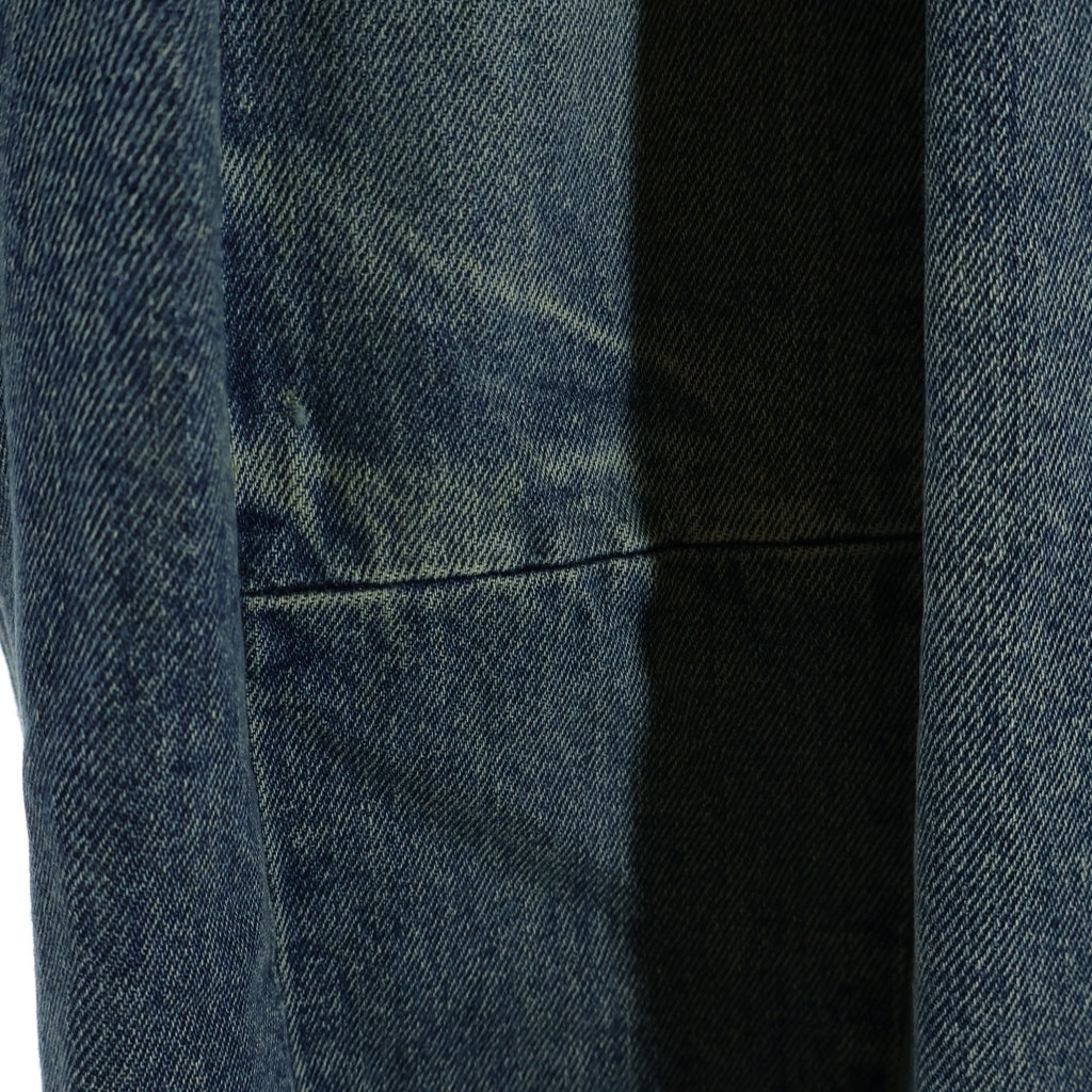 HED MAYNER(ヘドメイナー) 25AW DENIM PANTS ロゴパッチ ジップフライデニムパンツ ジーンズ インディゴ HMMB67030A