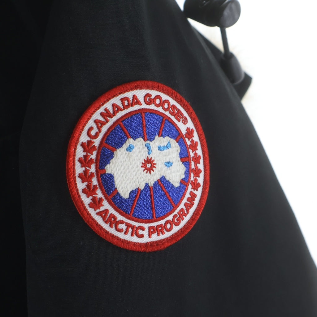 CANADA GOOSE(カナダグース) RUSSELL PARKA ラッセルパーカ ファーフーデッドダウンジャケット ブラック 2301JM