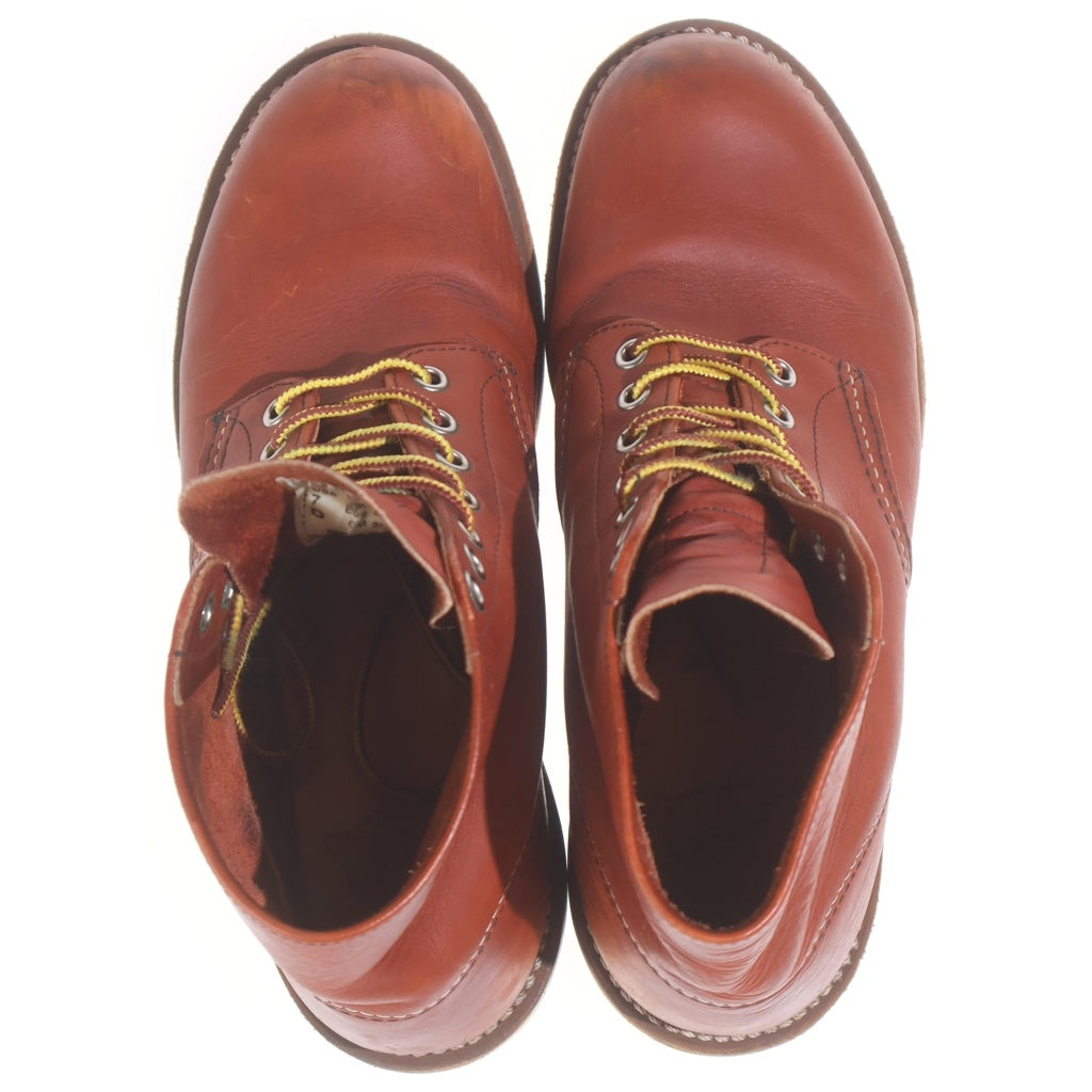 RED WING(レッド ウイング) 6インチ クラシックラウンド プレーントゥ レザーワークブーツ ブラウン 8166