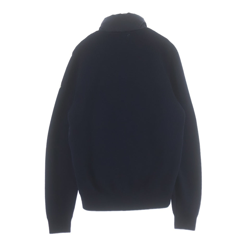 MONCLER(モンクレール) 15AW MAGLIONE TRICOT CARDIGAN マグリオーネ トリコ カーディガン ニット切り替え ジップアップダウンジャケット ネイビー B20919403000 94111