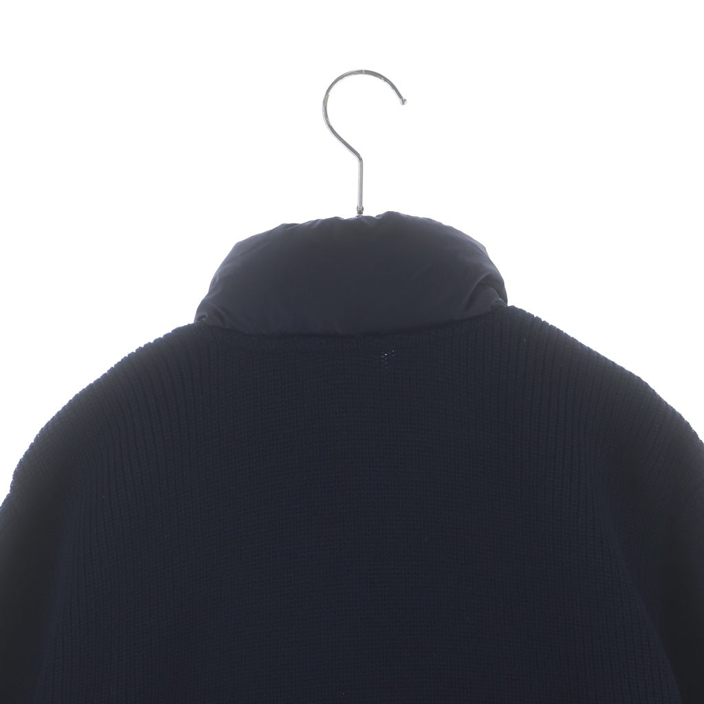 MONCLER(モンクレール) 15AW MAGLIONE TRICOT CARDIGAN マグリオーネ トリコ カーディガン ニット切り替え ジップアップダウンジャケット ネイビー B20919403000 94111